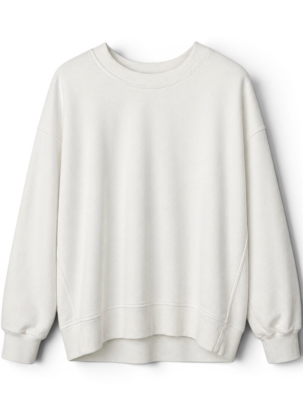 Lululemon Oversized Crew Sweatshirt White Size 4 Minimalist Lounge